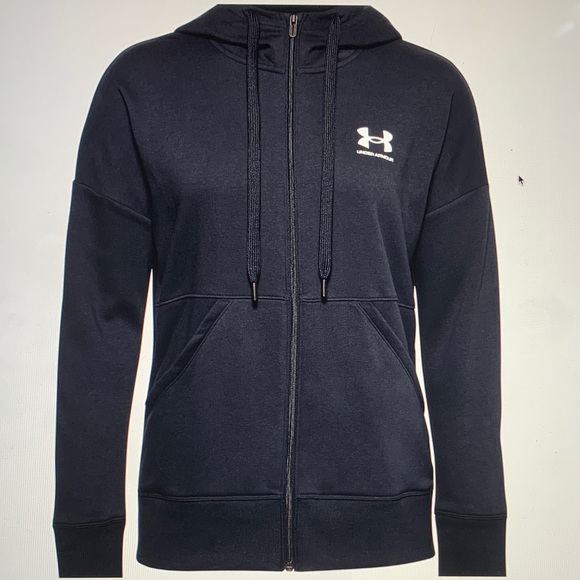 NWT Under Armour Terry Full Zip Hoodie - Picture 4 of 5